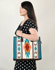 American Darling Saddle Blanket Genuine Leather Women Bag Western Handbag Purse