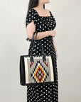 American Darling Saddle Blanket Genuine Leather Women Bag Western Handbag Purse