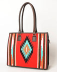 American Darling Saddle Blanket Genuine Leather Women Bag Western Handbag Purse