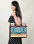 American Darling Saddle Blanket Genuine Leather Women Bag Western Handbag Purse