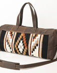 OHLAY OHA101A DUFFEL Upcycled Wool Genuine Leather women bag western handbag purse
