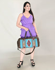 OHLAY OHA101C DUFFEL Upcycled Wool Genuine Leather women bag western handbag purse