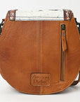 American Darling ADBG1315 Hand Tooled Hair-On Genuine Leather Women Bag Western Handbag Purse