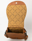 American Darling ADBG1315 Hand Tooled Hair-On Genuine Leather Women Bag Western Handbag Purse