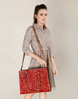 American Darling ADBG1317 Hand Tooled Genuine Leather Women Bag Western Handbag Purse