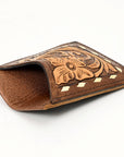 American Darling ADCCG102 Floral Western Hand Tooled Genuine Leather Women Card-Holder