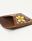 American Darling ADCCG103 Floral Western Hand Tooled Genuine Leather Women Card-Holder