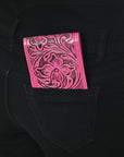 American Darling Wallet Hand Tooled Genuine Leather Women Bag Western Handbag Purse