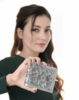 American Darling Wallet Hand Tooled Genuine Leather Women Bag Western Handbag Purse