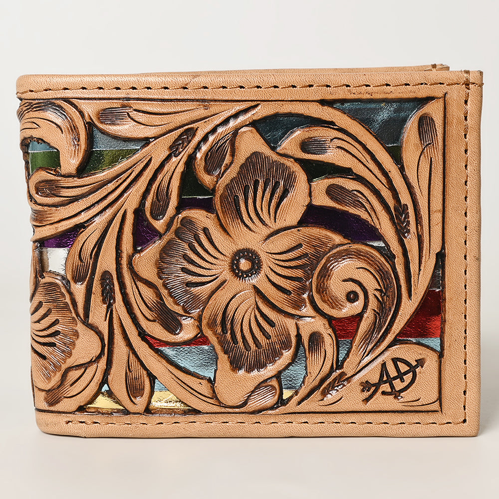 American Darling Wallet Hand Tooled Genuine Leather Women Bag Western Handbag Purse