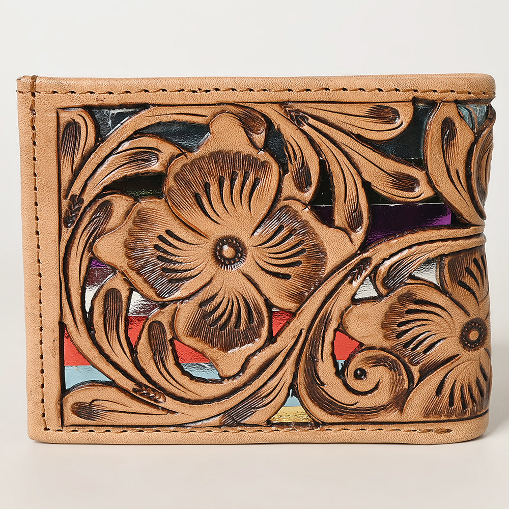 American Darling Wallet Hand Tooled Genuine Leather Women Bag Western Handbag Purse