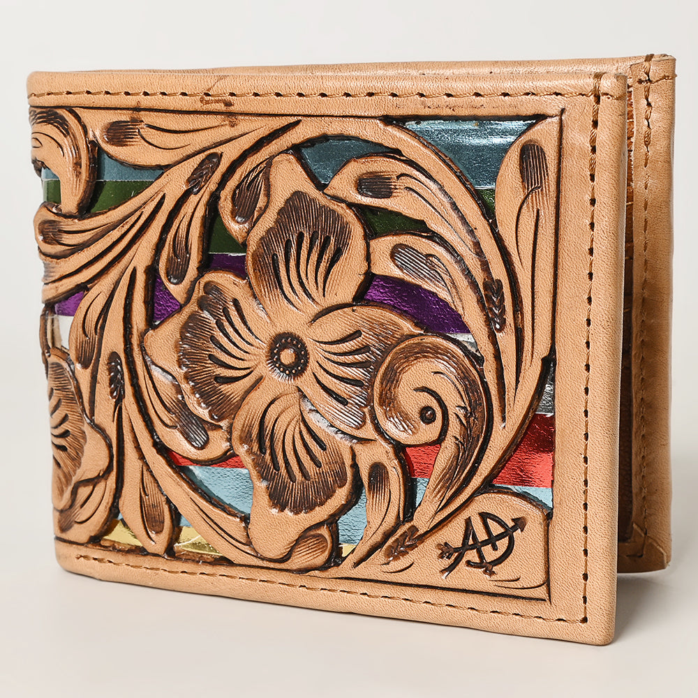 American Darling Wallet Hand Tooled Genuine Leather Women Bag Western Handbag Purse