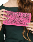 American Darling Wallet Hand Tooled Genuine Leather Women Bag Western Handbag Purse