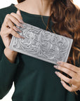 American Darling Wallet Hand Tooled Genuine Leather Women Bag Western Handbag Purse