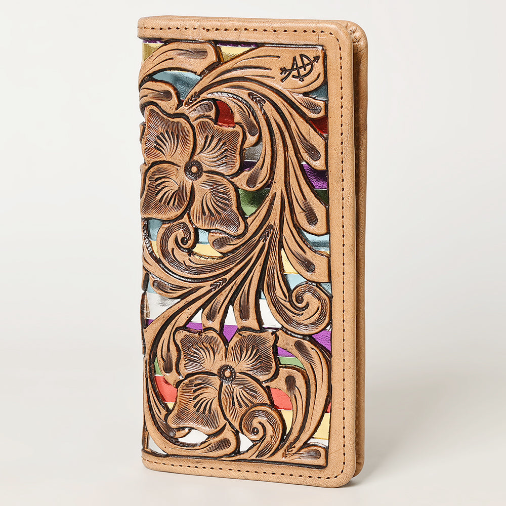 American Darling Wallet Hand Tooled Genuine Leather Women Bag Western Handbag Purse