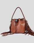 American Darling Bucket Genuine Leather Women Bag Western Handbag Purse