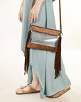 American Darling Clear Bag Hand Tooled Genuine Leather Women Bag Western Handbag Purse