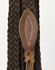 Hilason Western Horse Beautiful Noseband  Tack American Leather Rein with Bosal Set