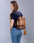 American Darling Bucket Hand Tooled Hair On Genuine Leather Women Bag Western Handbag Purse