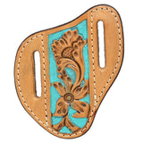 Premium Leather Floral Knife Holder -nHilason Western Style