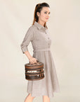 ADBGA491 American Darling Hand Tooled Hair On Genuine Leather Women Bag Western Handbag Purse