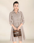 ADBGA491 American Darling Hand Tooled Hair On Genuine Leather Women Bag Western Handbag Purse