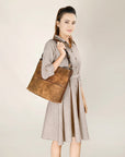 American Darling ADBGA504 Genuine Leather Women Bag Western Handbag Purse