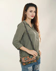 ADBGA489 American Darling Hand Tooled Genuine Leather Women Bag Western Handbag Purse