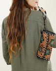 ADBGA489 American Darling Hand Tooled Genuine Leather Women Bag Western Handbag Purse
