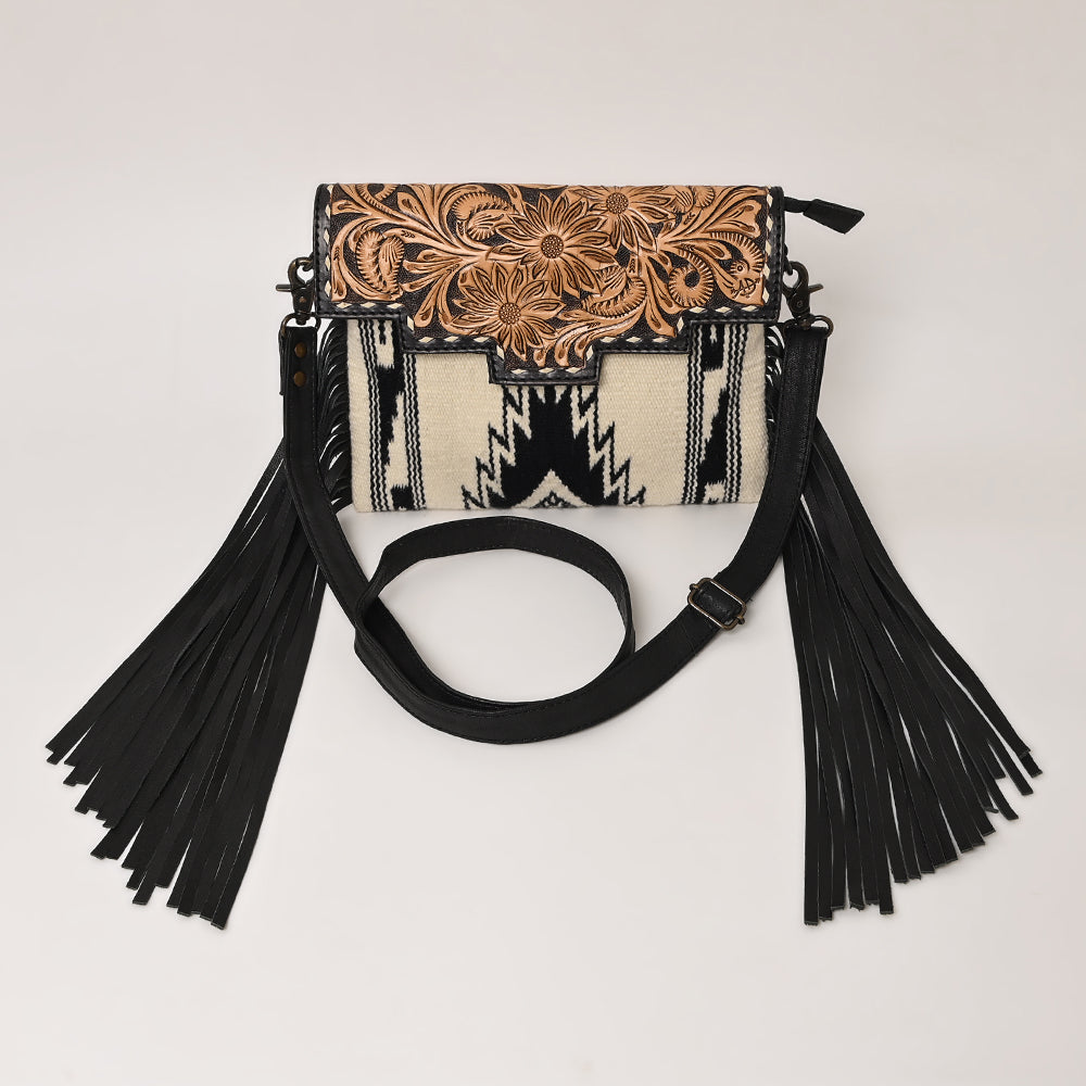 American Darling Crossbody Hand Tooled Saddle Blanket Genuine Leather Women Bag Western Handbag Purse