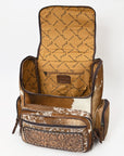American Darling ADBG860E Backpack Hand Tooled Saddle Blanket Genuine Leather Women Bag Western Handbag Purse