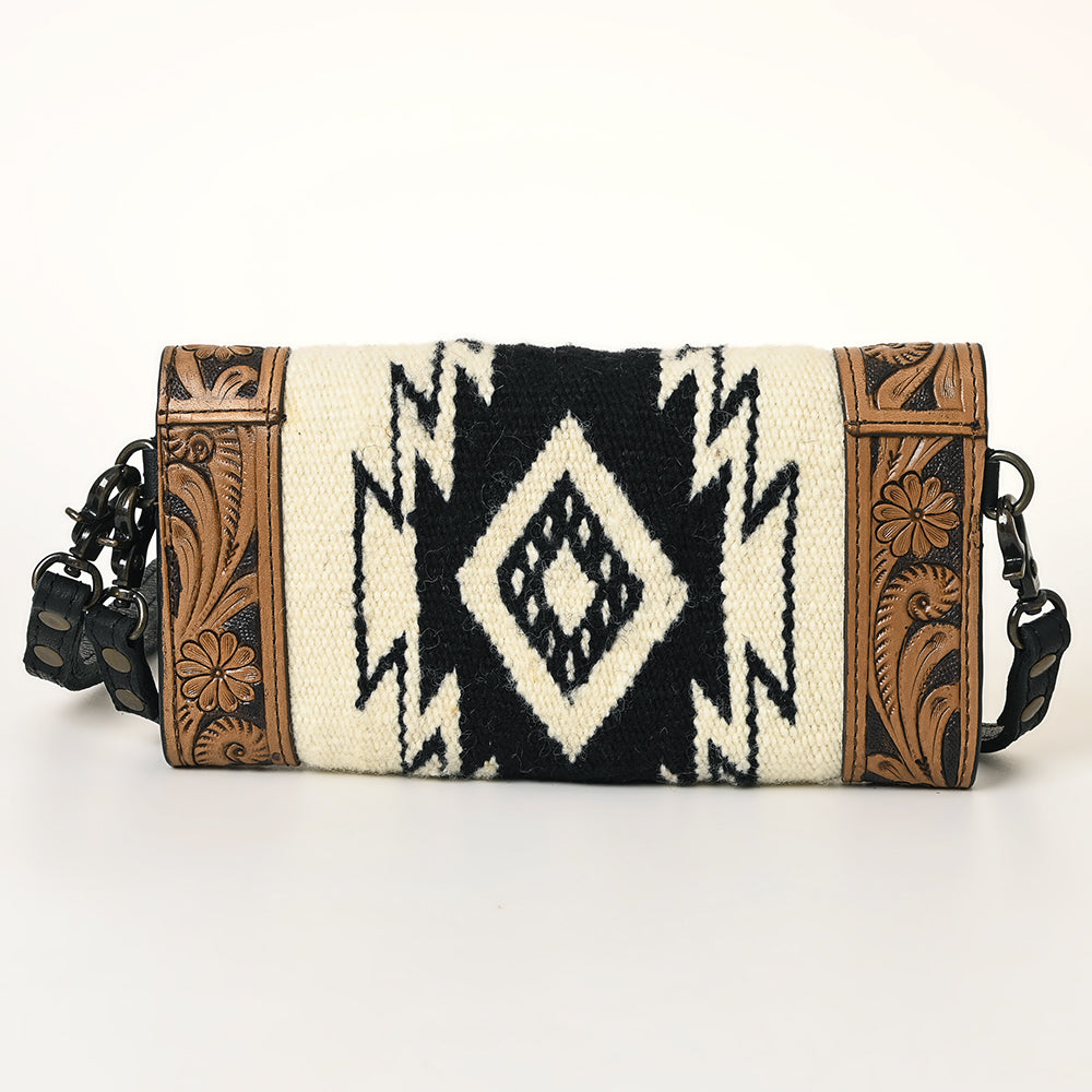 American Darling Hand Tooled Saddle Blanket Genuine Leather Women Bag Western Handbag Purse