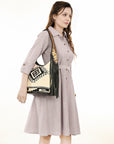 ADBG1390A American Darling Hand Tooled Saddle Blanket Genuine Leather Women Bag Western Handbag Purse