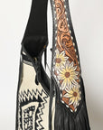 ADBG1390A American Darling Hand Tooled Saddle Blanket Genuine Leather Women Bag Western Handbag Purse