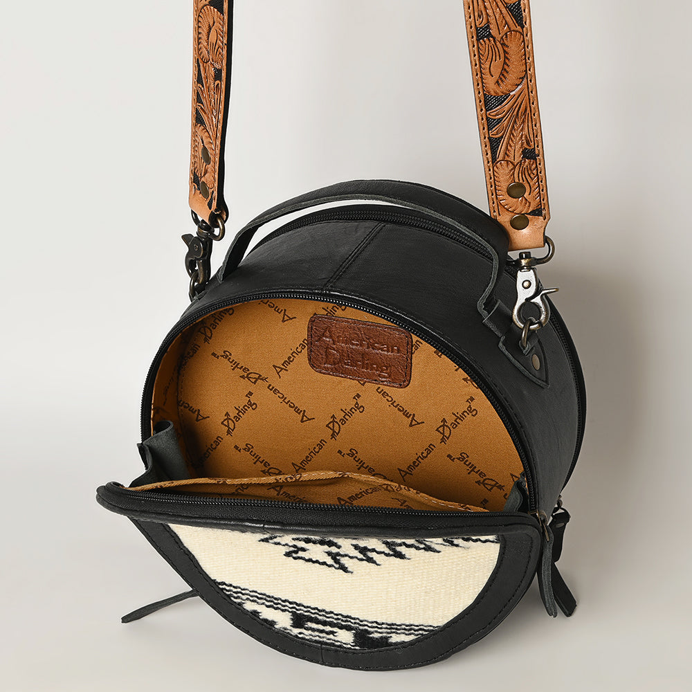 American Darling Saddle Blanket Genuine Leather Women Bag Western Handbag Purse