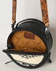 American Darling Saddle Blanket Genuine Leather Women Bag Western Handbag Purse