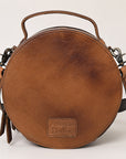 American Darling ADBG1391B Cross Body Hand Tooled Genuine Leather Women Bag Western Handbag Purse
