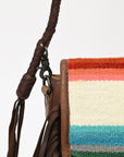 American Darling ADBG1392B Messenger Saddle Blanket Genuine Leather Women Bag Western Handbag Purse