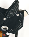 15 In Hilason Flex Tree Western Horse Trail Barrel American Leather Saddle Black