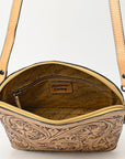 American Darling ADBGZ786A Hand Tooled Genuine Leather Women Bag Western Handbag Purse