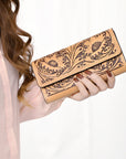 American Darling ADBGZ788A Hand Tooled Genuine Leather Women Bag Western Handbag Purse