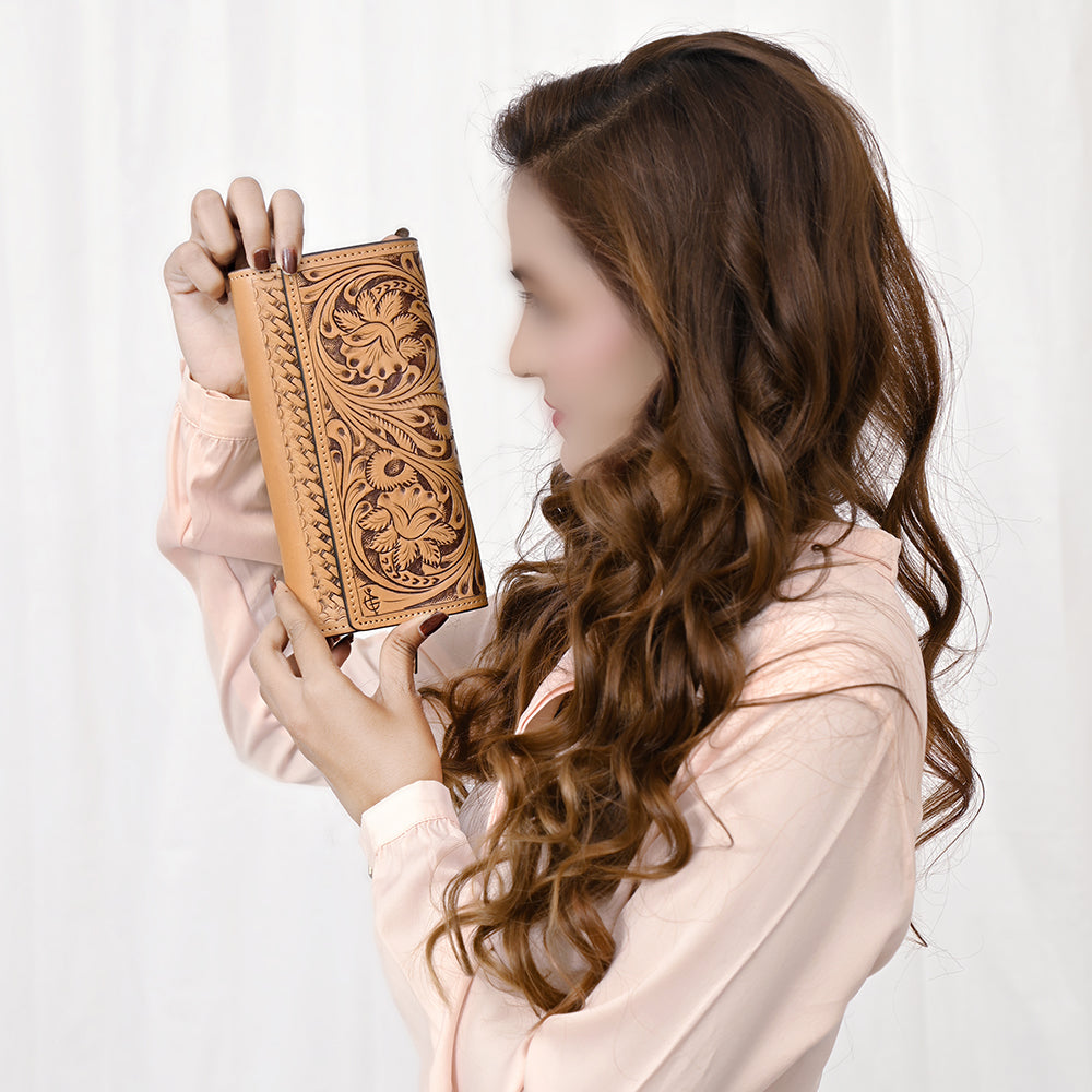 American Darling ADBGZ790A Hand Tooled Genuine Leather Women Bag Western Handbag Purse
