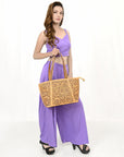 American Darling ADBGZ792A Hand Tooled Genuine Leather Women Bag Western Handbag Purse
