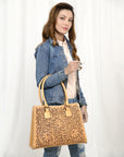 American Darling ADBGZ793A Hand Tooled Genuine Leather Women Bag Western Handbag Purse