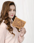 ADBGZ799A American Darling Hand Tooled Genuine Leather Women Bag Western Handbag Purse