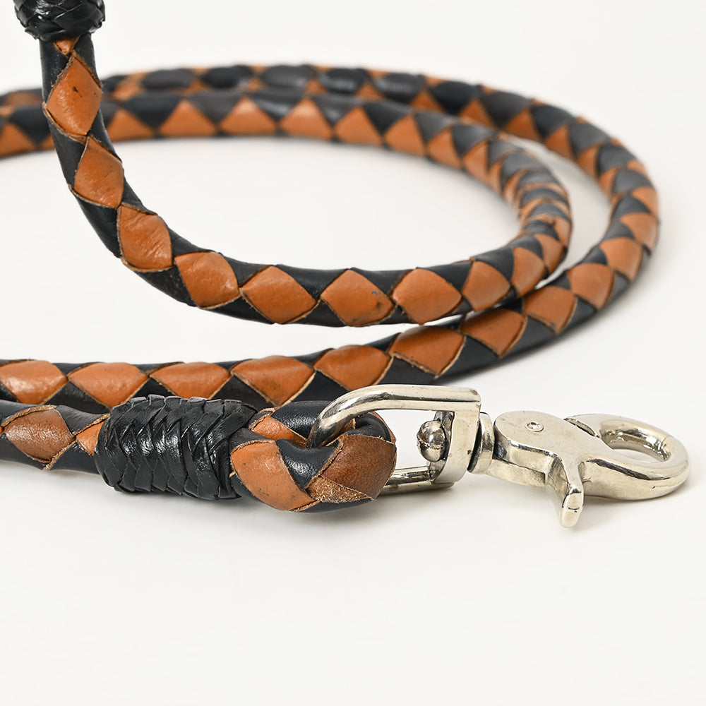 HILASON Western Dog Heavy Duty Leash American Genuine Leather Rope