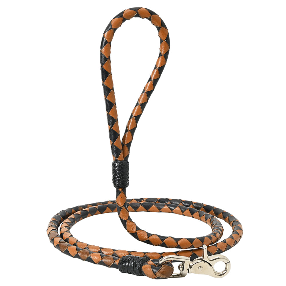 HILASON Western Dog Heavy Duty Leash American Genuine Leather Rope