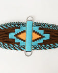 36" HILASON Western Horse Wool Rope Girth Turquoise
