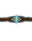36" HILASON Western Horse Wool Rope Girth Turquoise
