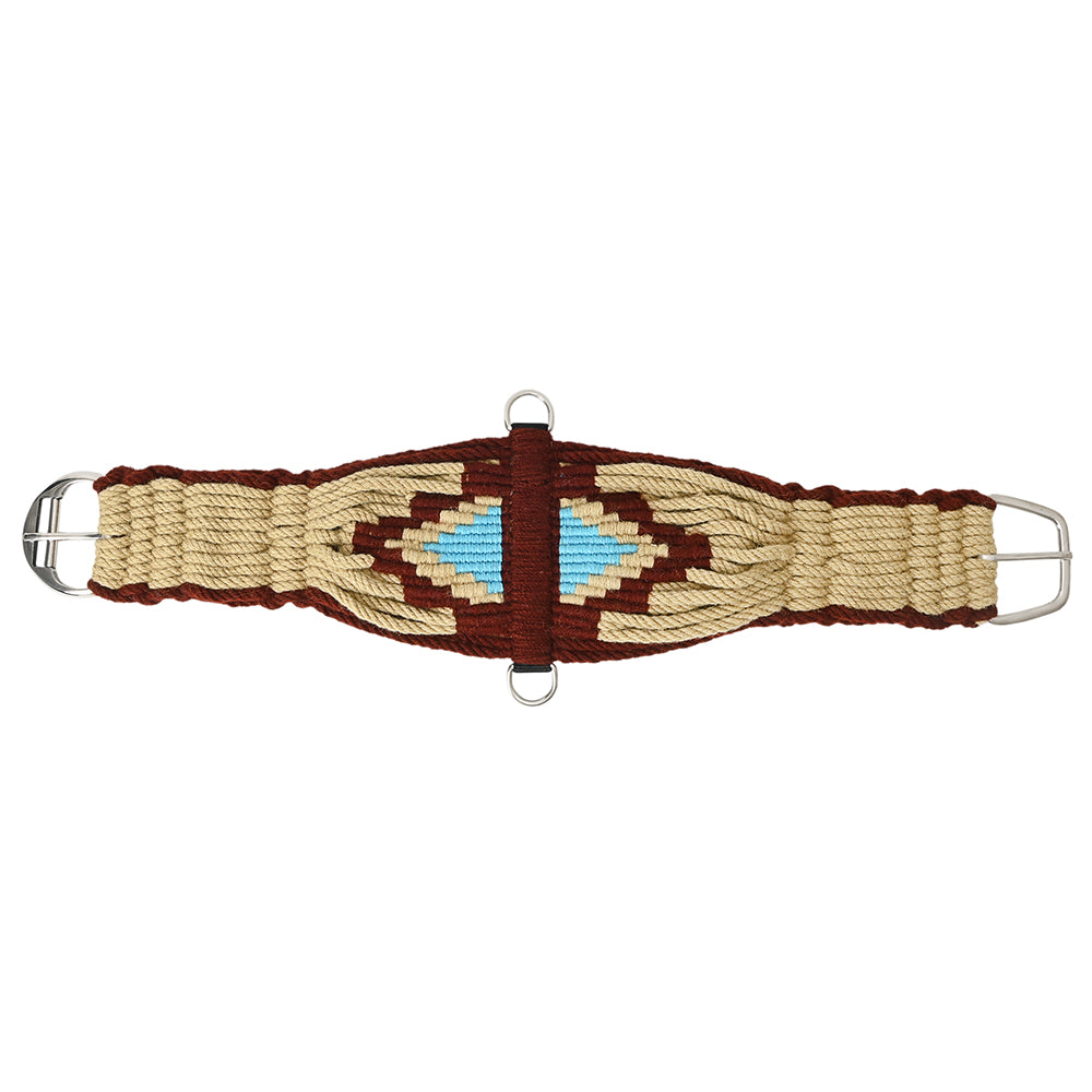 36&quot; HILASON Western Horse Wool Rope Girth Turquoise